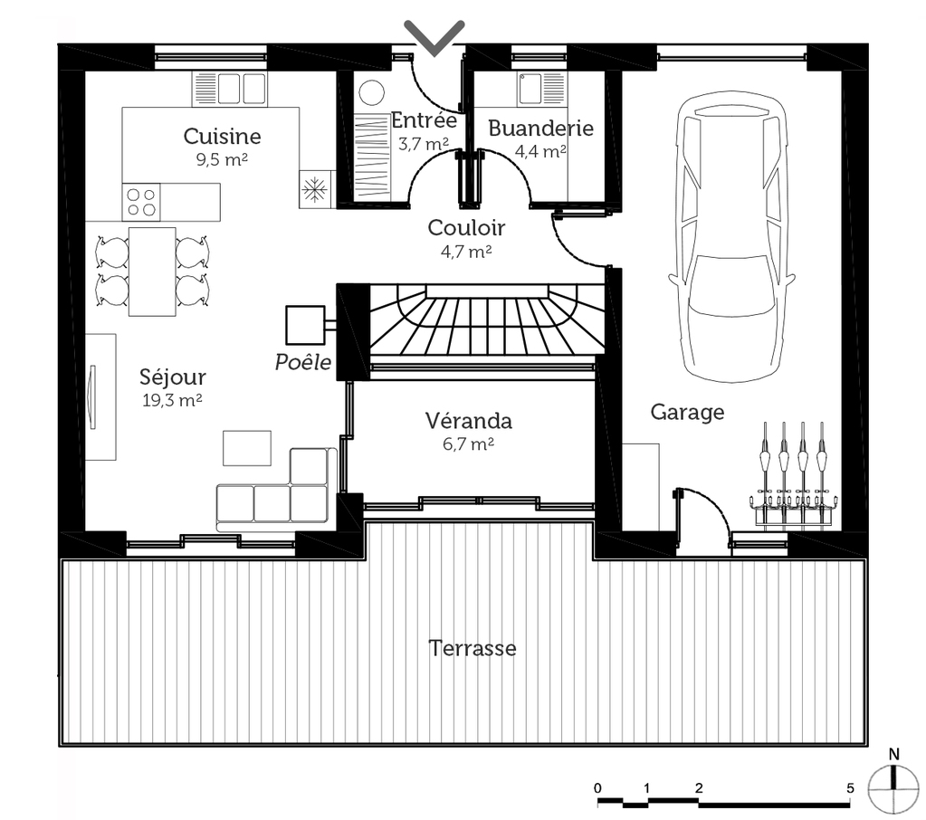 plan veranda cuisine