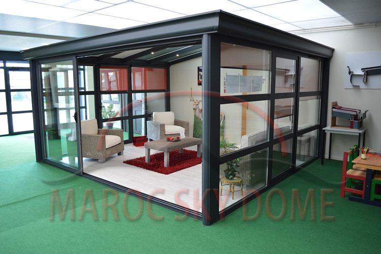 veranda en aluminium au maroc