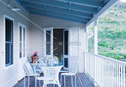 veranda aus metall