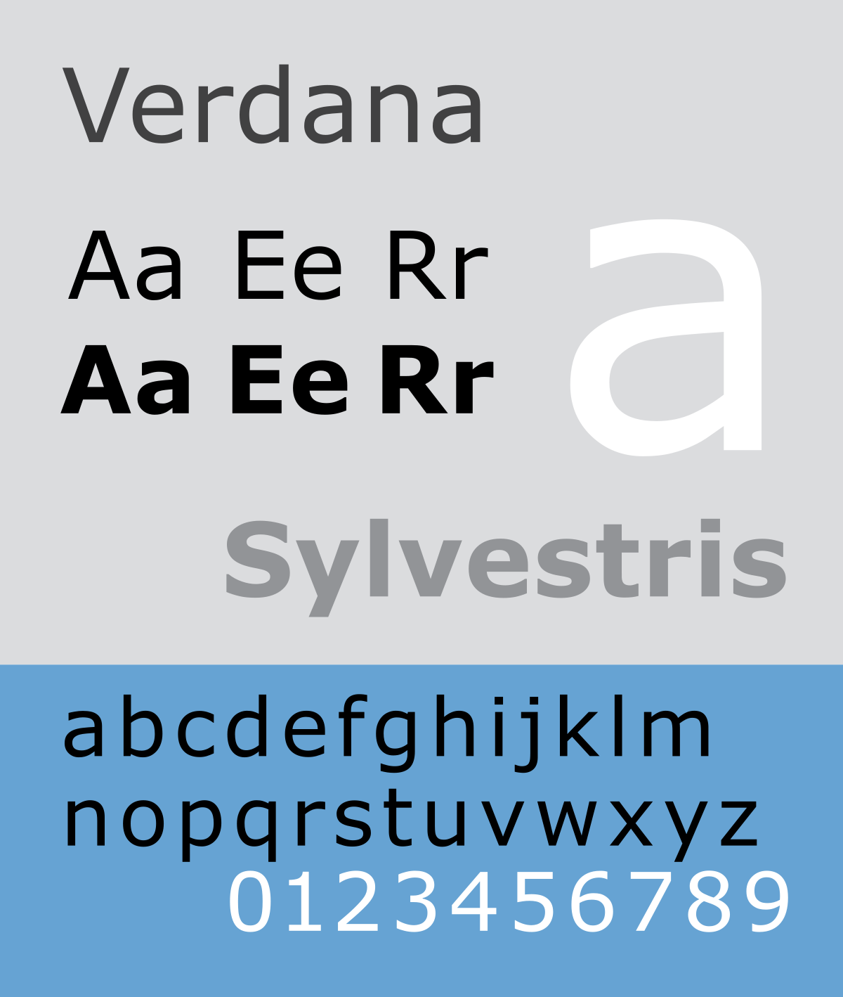 verdana light font