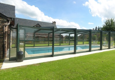 veranda piscine telescopique