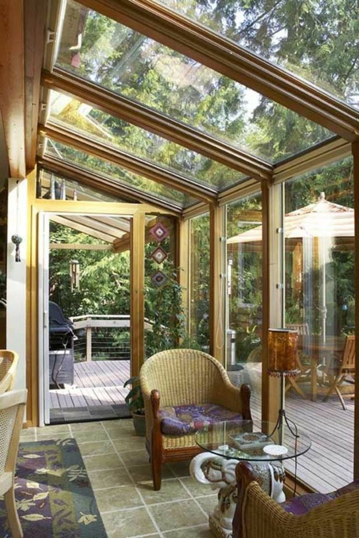 veranda bois en alsace