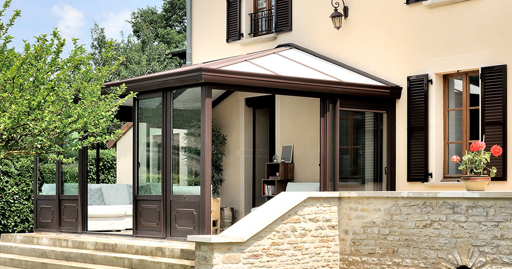 vÃ©randa en aluminium thermolaquÃ©