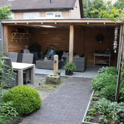 luxe veranda tuin