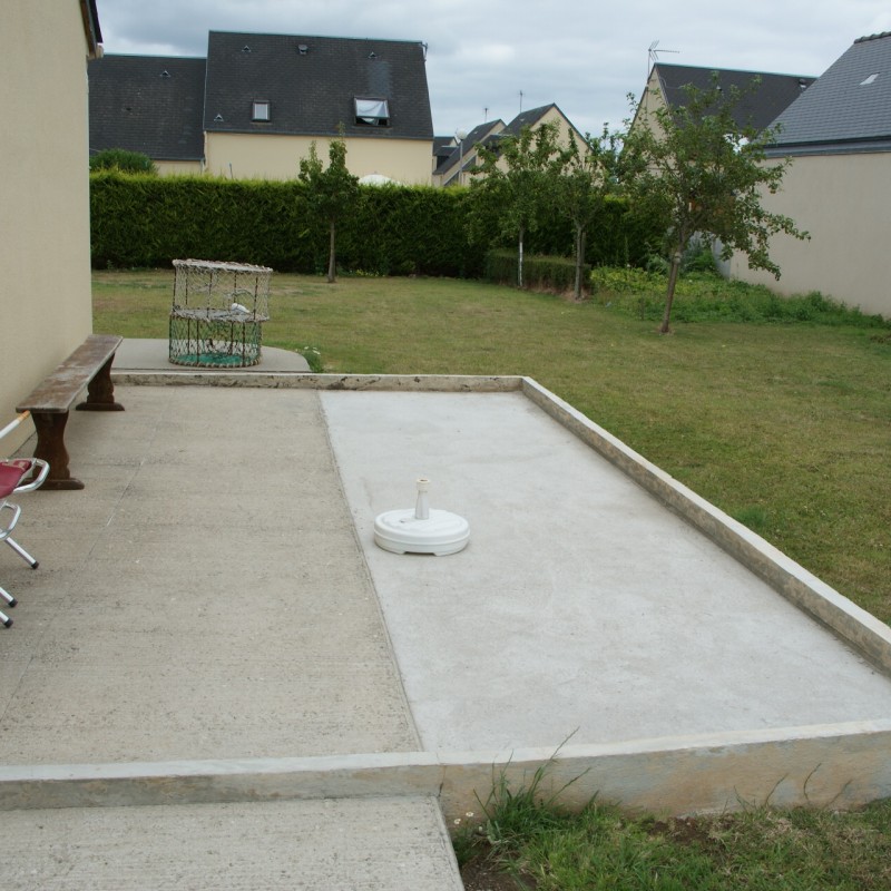 veranda sur terrasse beton