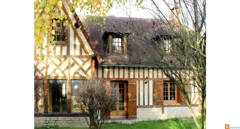 veranda sur maison normande
