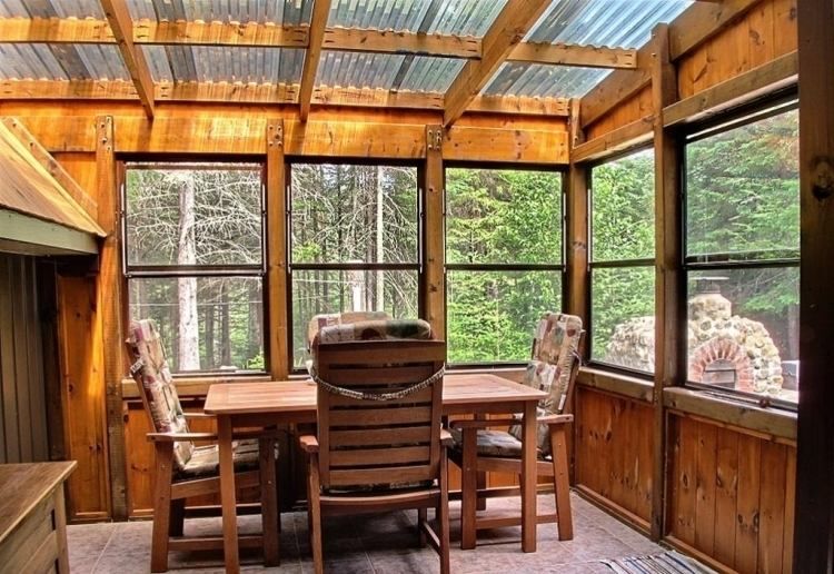 veranda bois massif