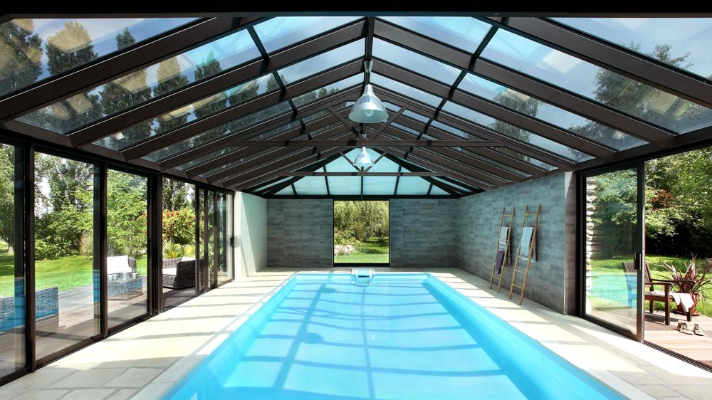 veranda alu piscine