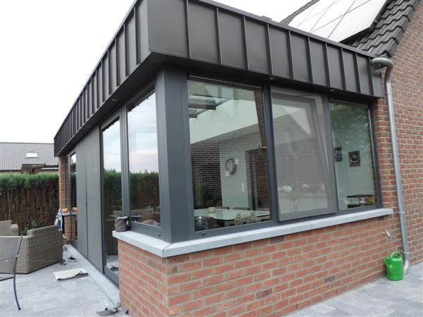 veranda toit plat belgique