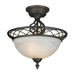veranda 3 light ceiling silver pearl