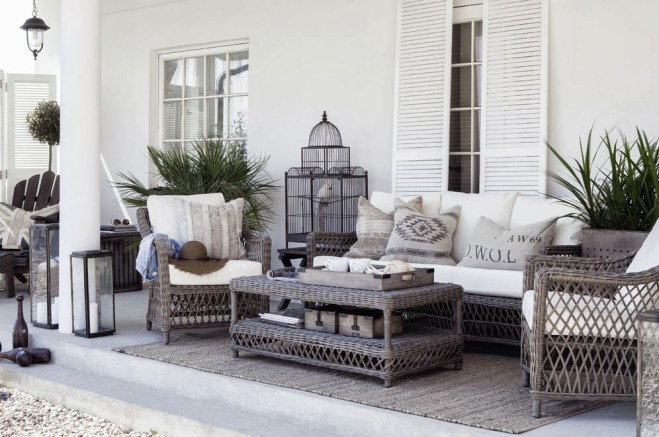 salon rotin pour veranda