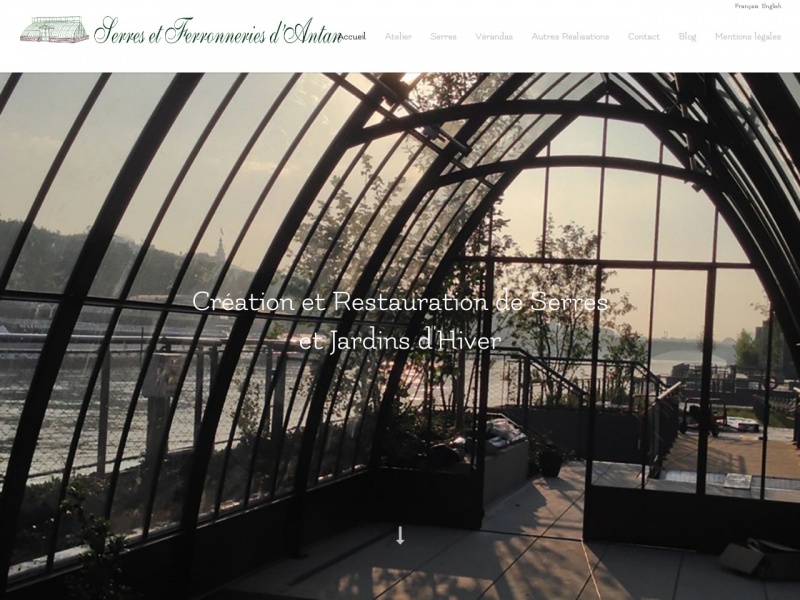 veranda ferronnerie d'antan