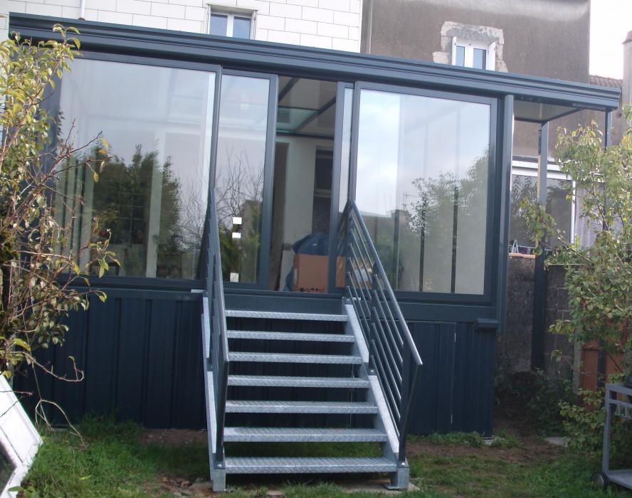 veranda ossature metallique