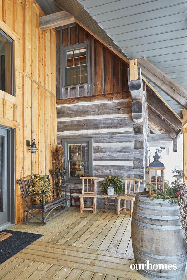 veranda magazine log cabin