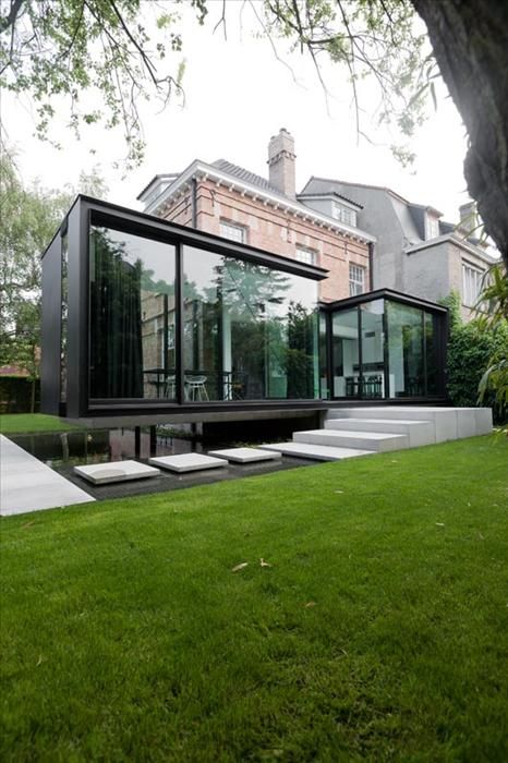 veranda cube verre