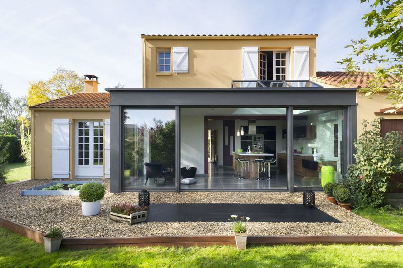 veranda maison etage