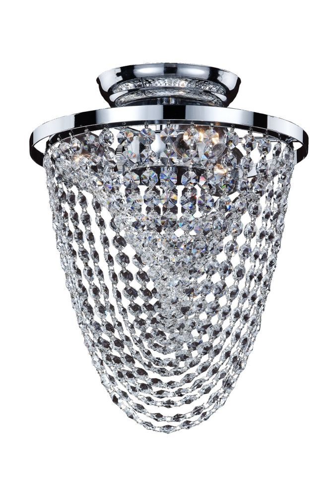 veranda 3 light ceiling silver pearl incandescent semi-flush mount
