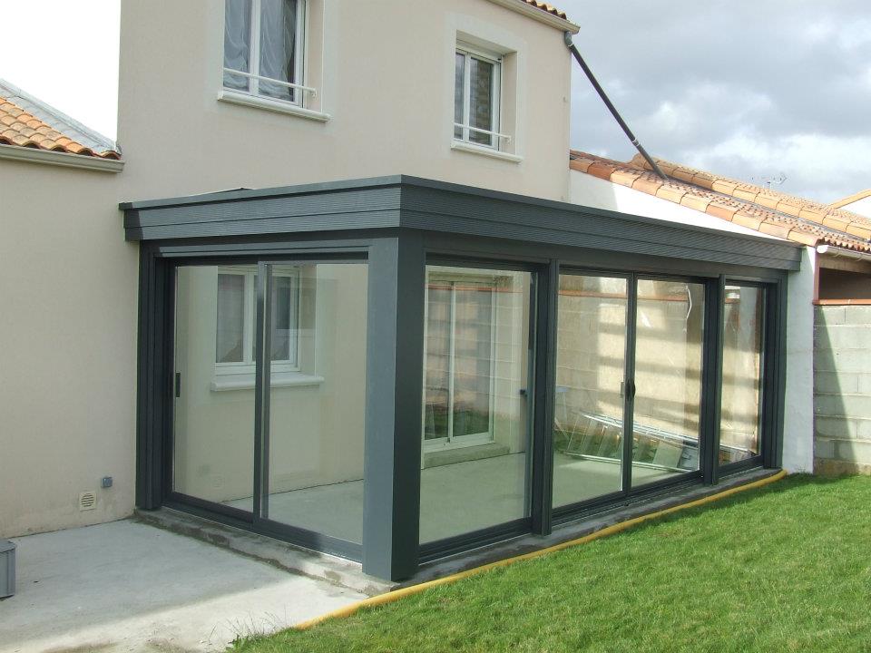 veranda poteau beton