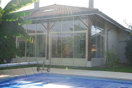 fermeture veranda en bois