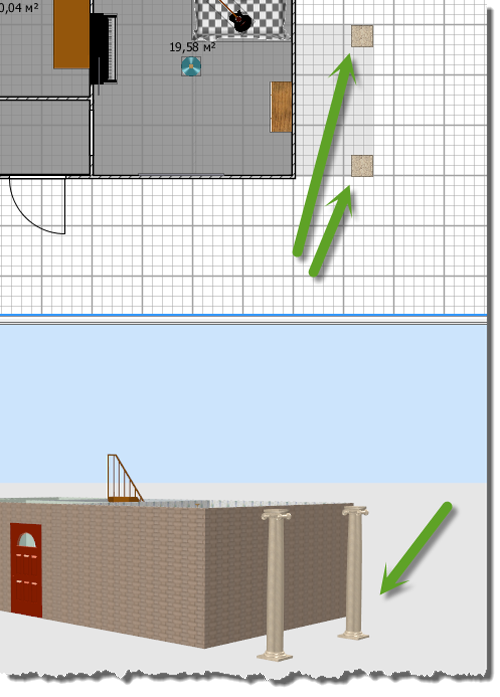 veranda sweet home 3d