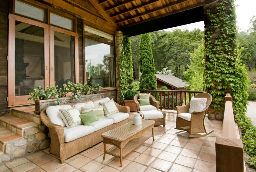 open veranda tile design