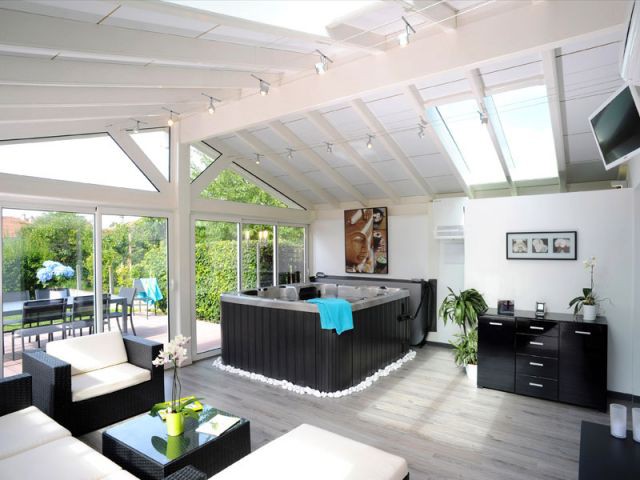 veranda avec jacuzzi