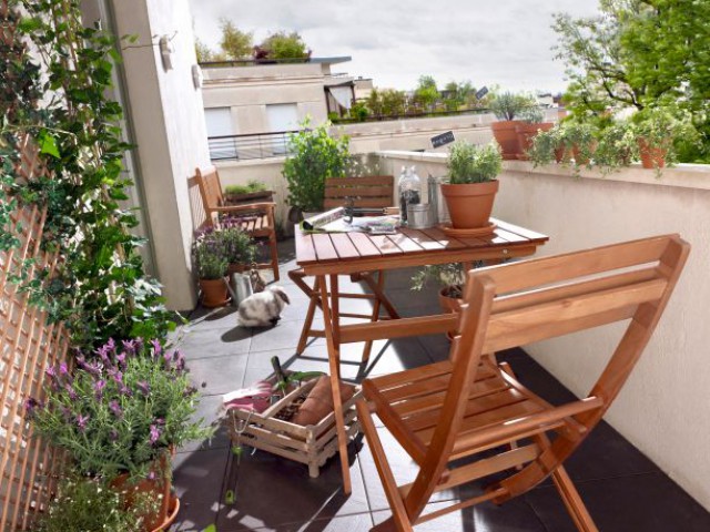 veranda sur petit balcon