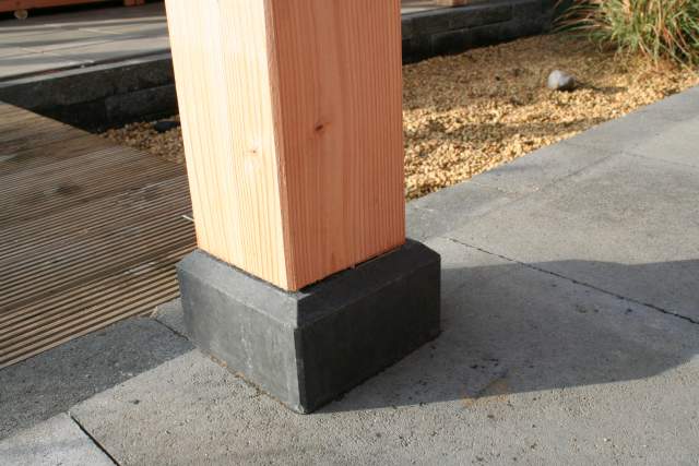 betonpoer veranda