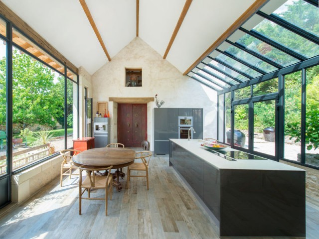 veranda entre deux maison