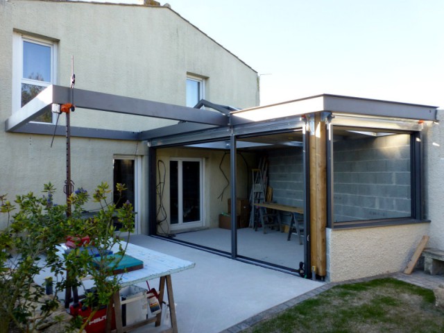 veranda structure beton