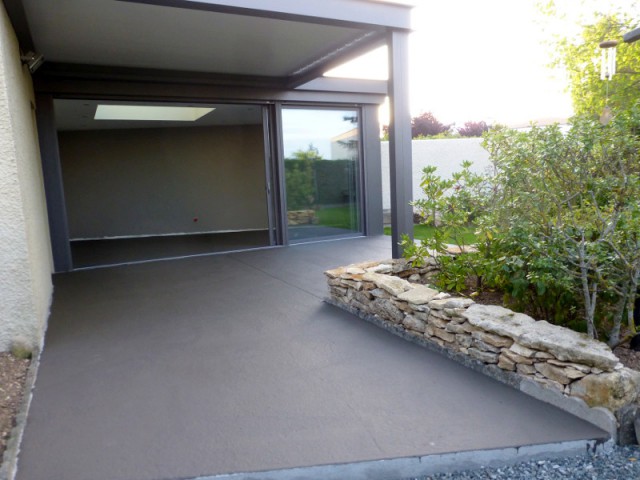 construire une veranda en beton
