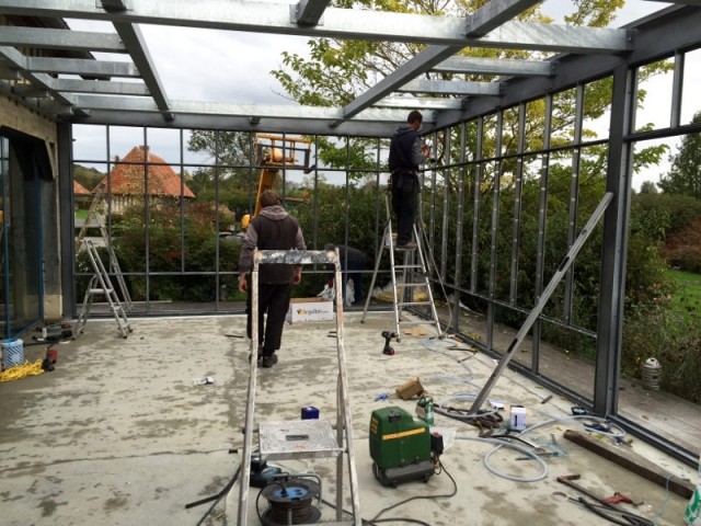 montage veranda acier