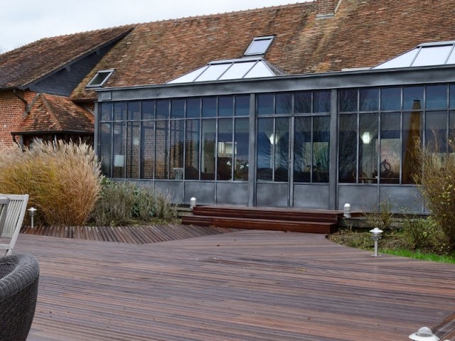 veranda acier normandie