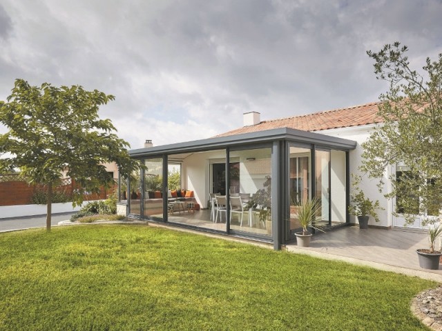 veranda ouverte coulissante