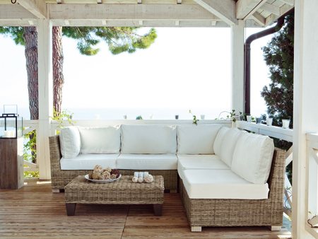canape d'angle pour veranda