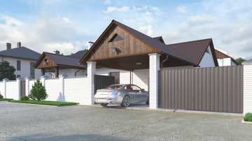 veranda avec garage