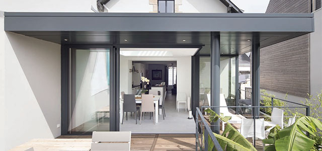 extension veranda contemporaine