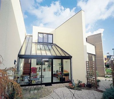 veranda entre deux maison