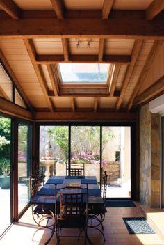 veranda bois rustique