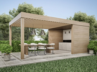 veranda kiosque bois