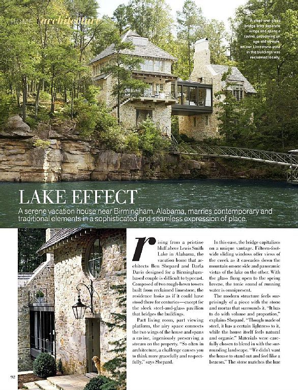 veranda magazine lake house