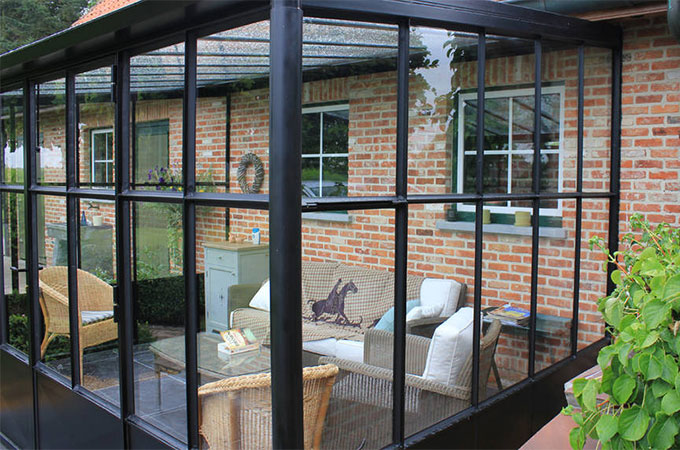 prix d'une veranda en acier