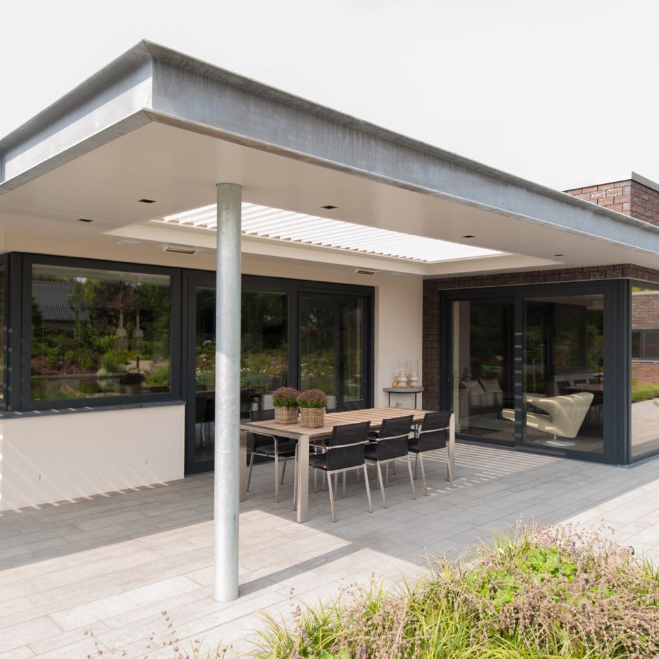 moderne veranda staal