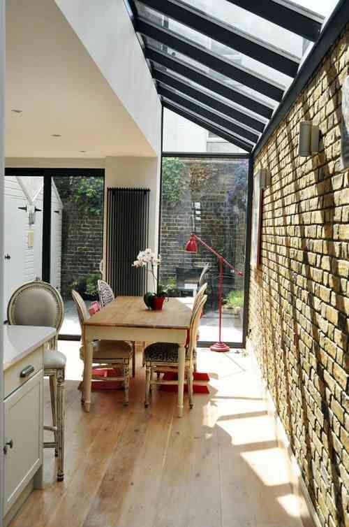 veranda avec un mur