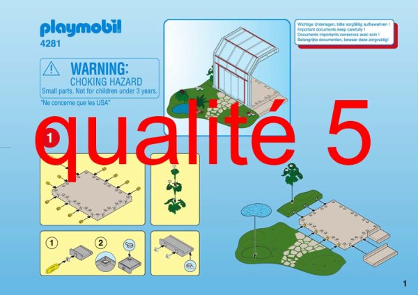 veranda et jardin playmobil 4281