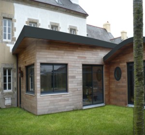 veranda ossature bois finistere