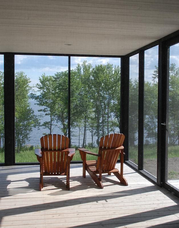veranda en moustiquaire