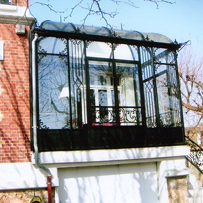 veranda toit arrondie