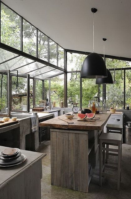 veranda verriere cuisine