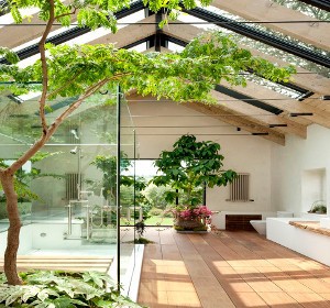 veranda jardin d'hiver bois